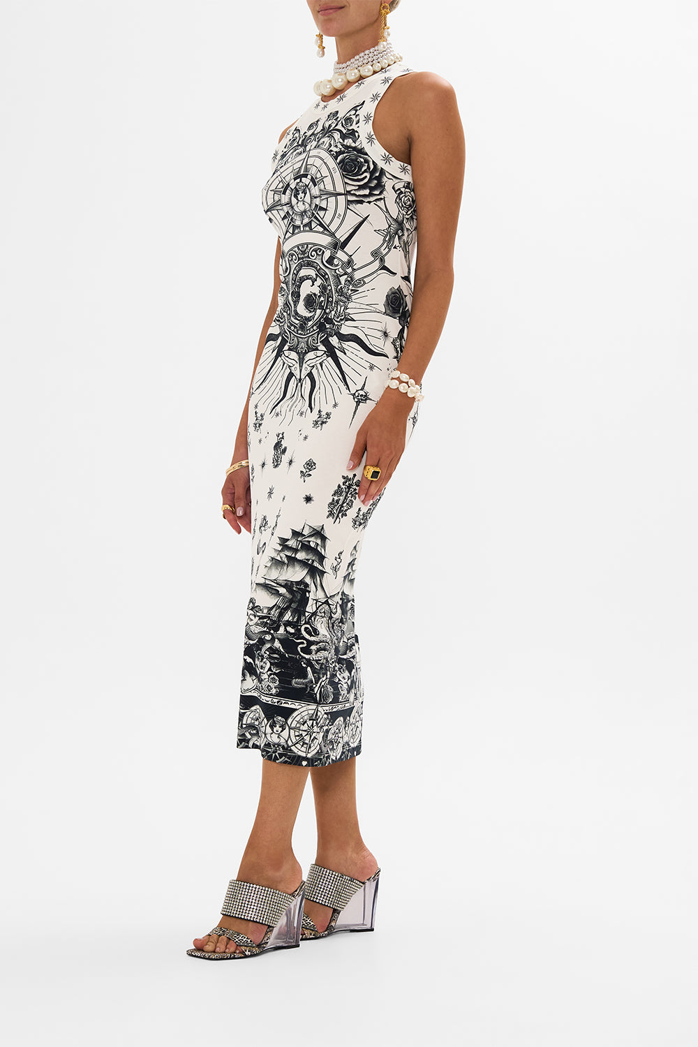 JERSEY TANK DRESS TALES OF TATTOO