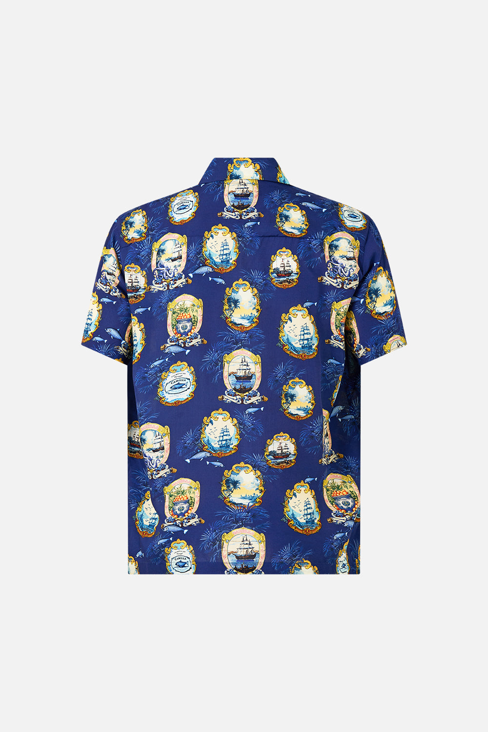 SHORT SLEEVE CAMP COLLARED SHIRT SONG OF SAINT ANTHONY