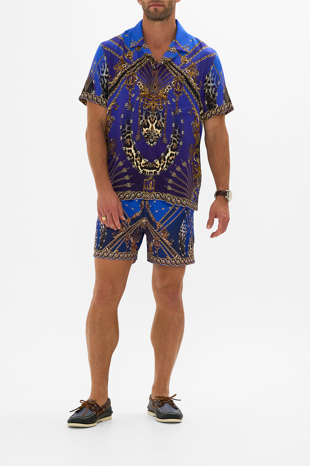 SHORT SLEEVE CAMP COLLARED SHIRT CARMO AND CARMELITAS