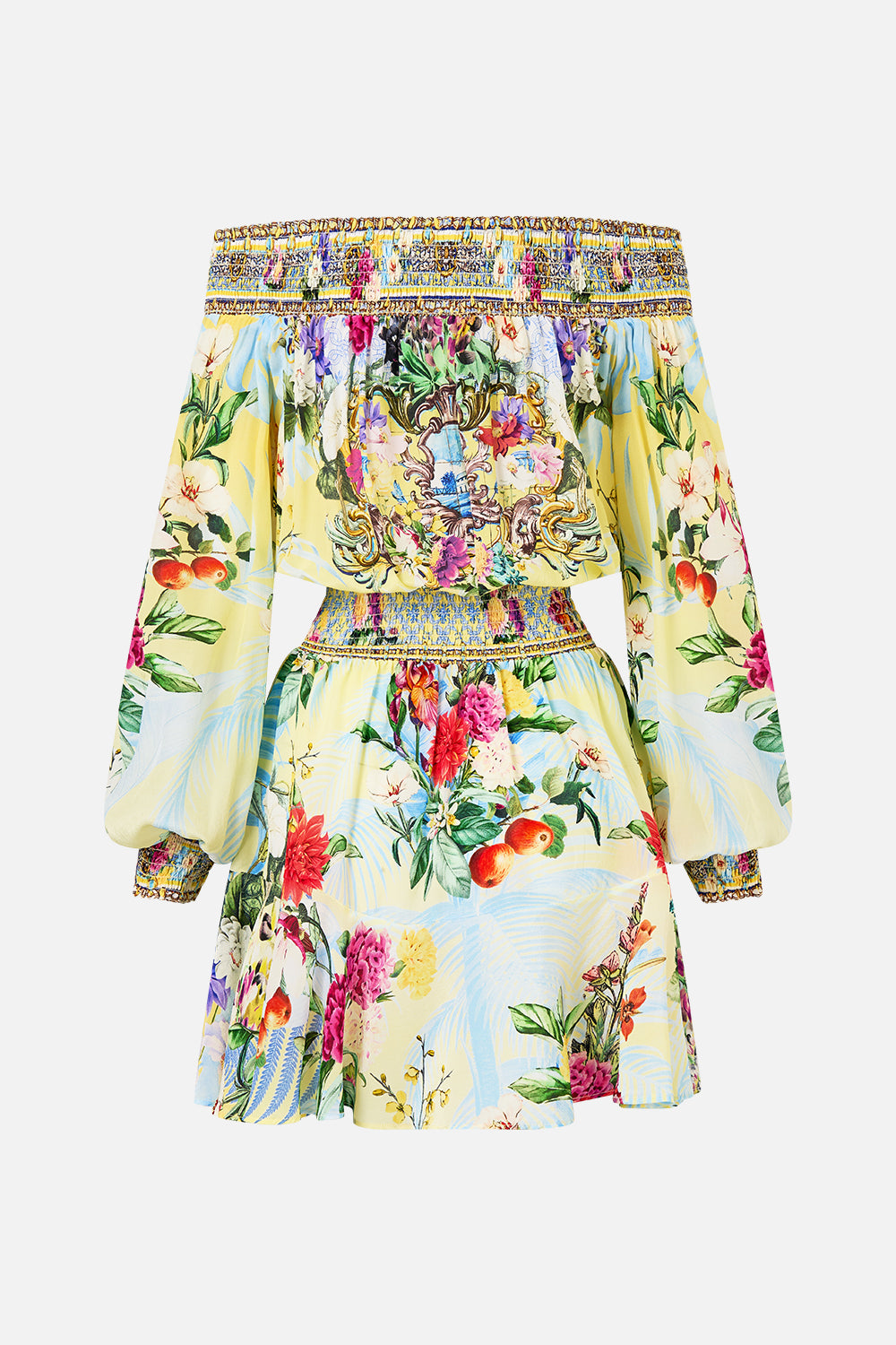 OFF SHOULDER SHORT DRESS FLOR FANTÁSTICA