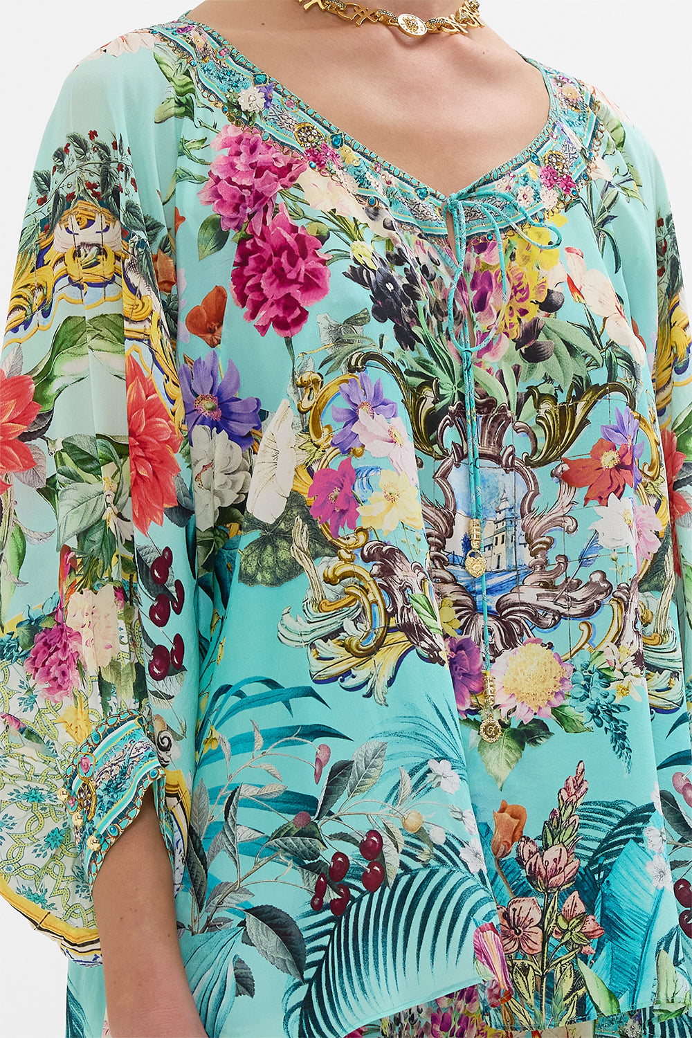 RAGLAN SLEEVE BLOUSE WITH CUFF GARDENS OF QUELUZ