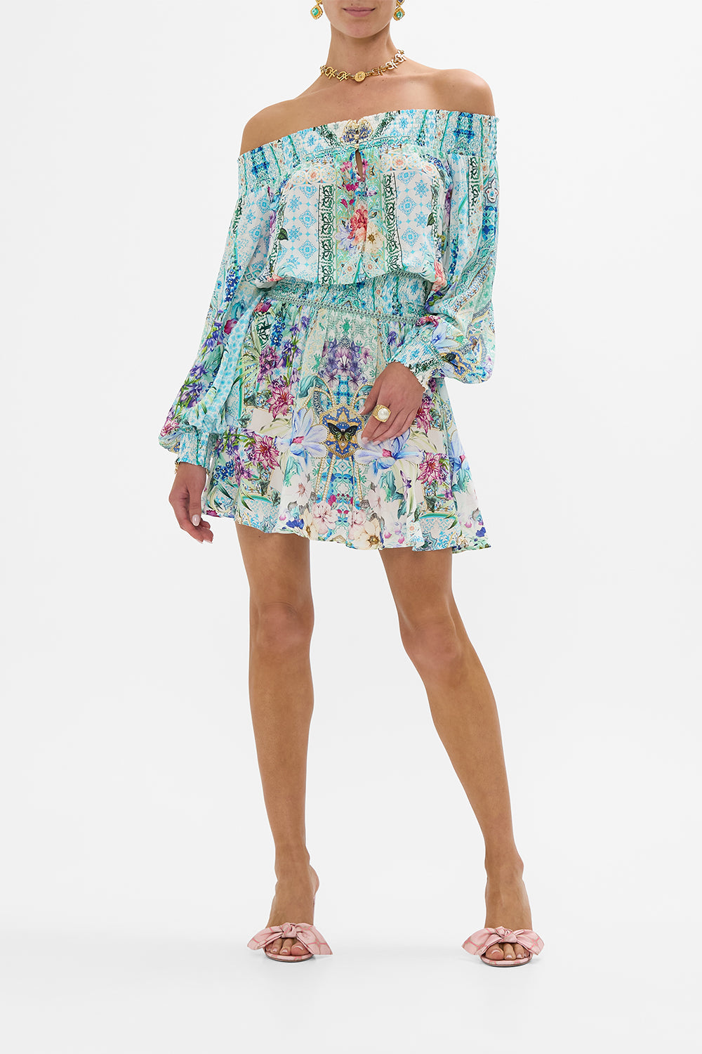 OFF SHOULDER SHORT DRESS SUNRISE IN SINTRA