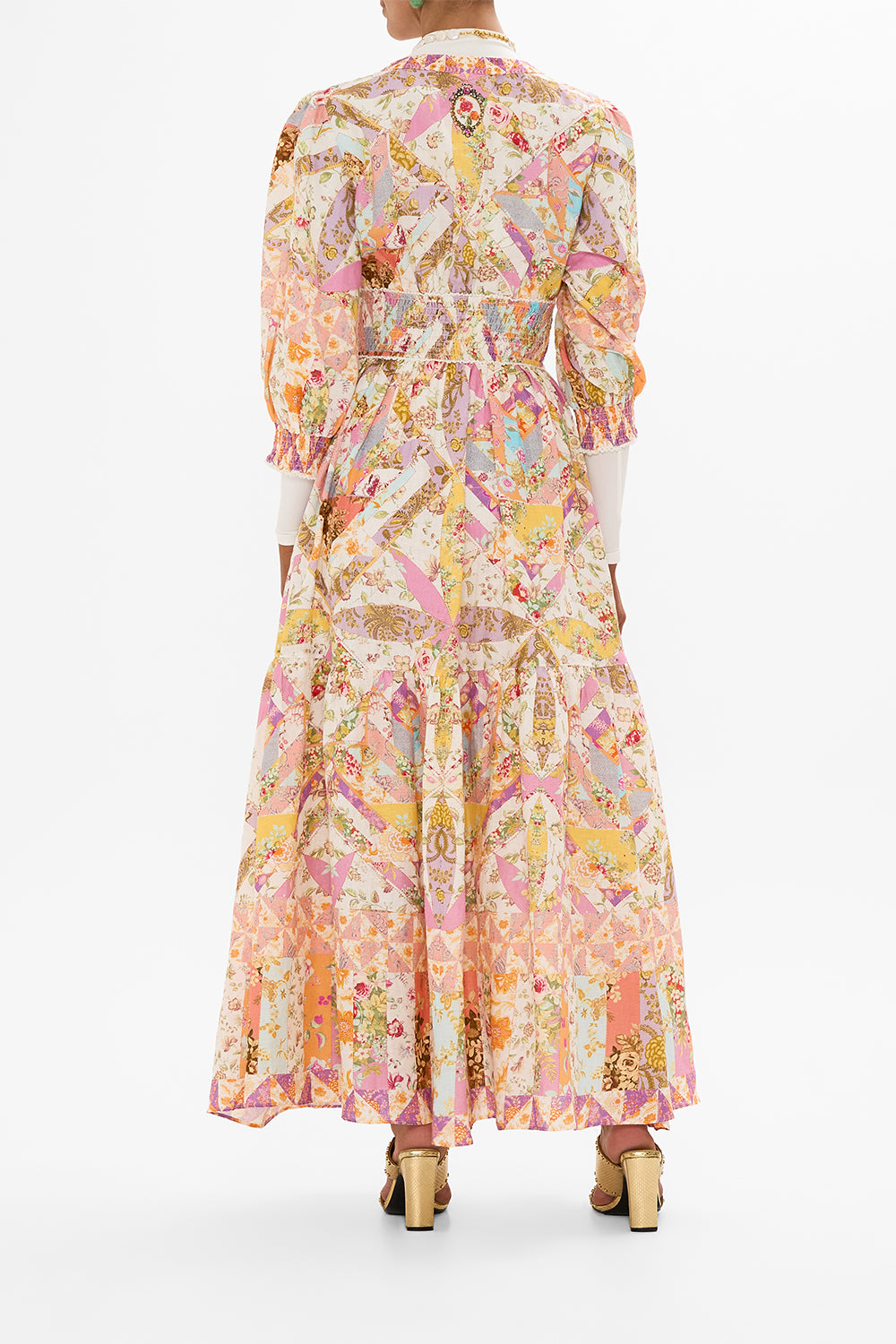 SHIRRED WAISTBAND LONG DRESS SEW YESTERDAY