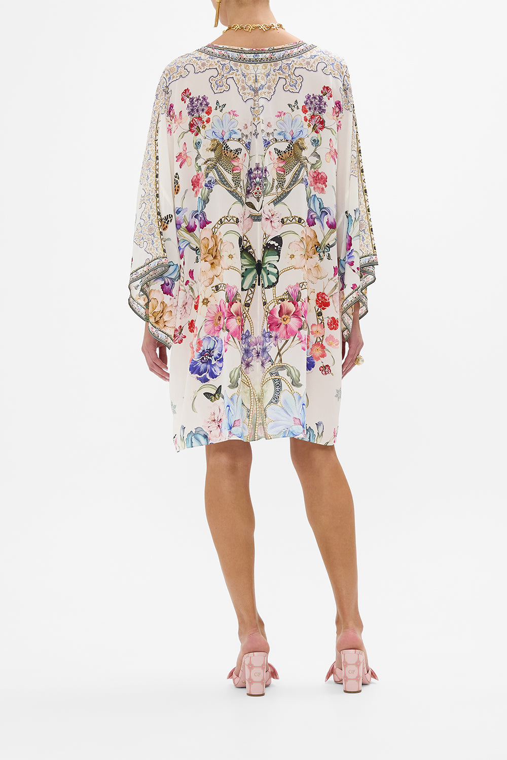 V NECK SHORT KAFTAN WITH TIES MONSERRATE MAGIC