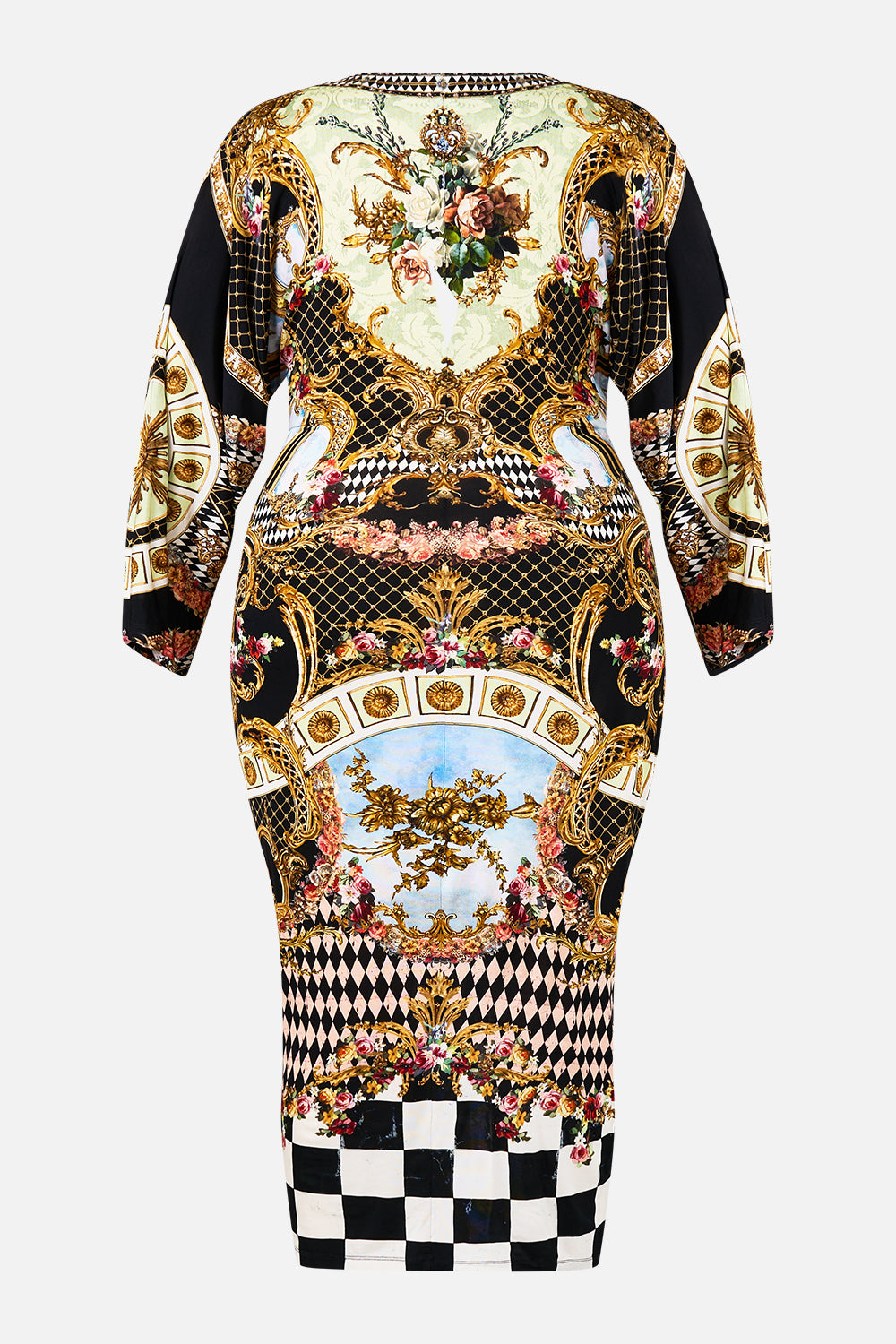 LONG SPLIT FRONT TWIST DRESS MONARCHY MANIA