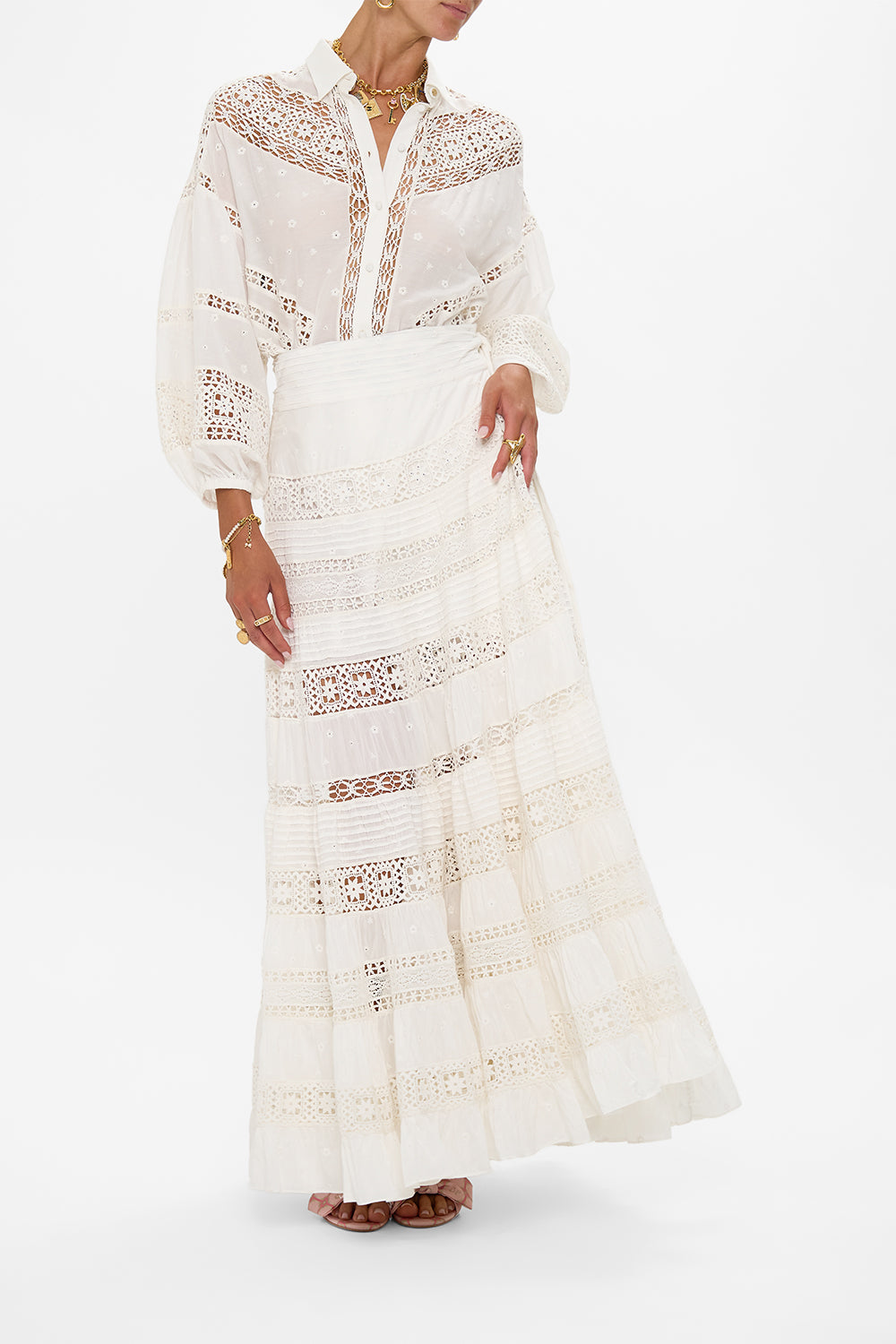 BALLOON SLEEVE SHIRT BLOUSE AZUL ADVENTURES