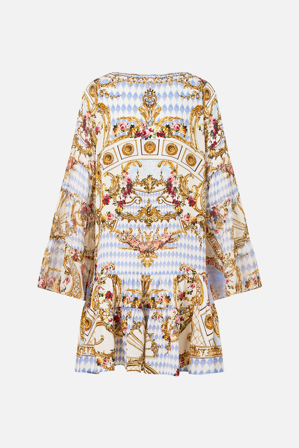 A-LINE GATHERED PANEL DRESS THRONE GAMES