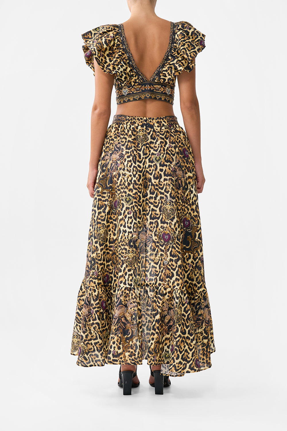 HIGH LOW RUFFLE SKIRT SAINTS AND SISTERS