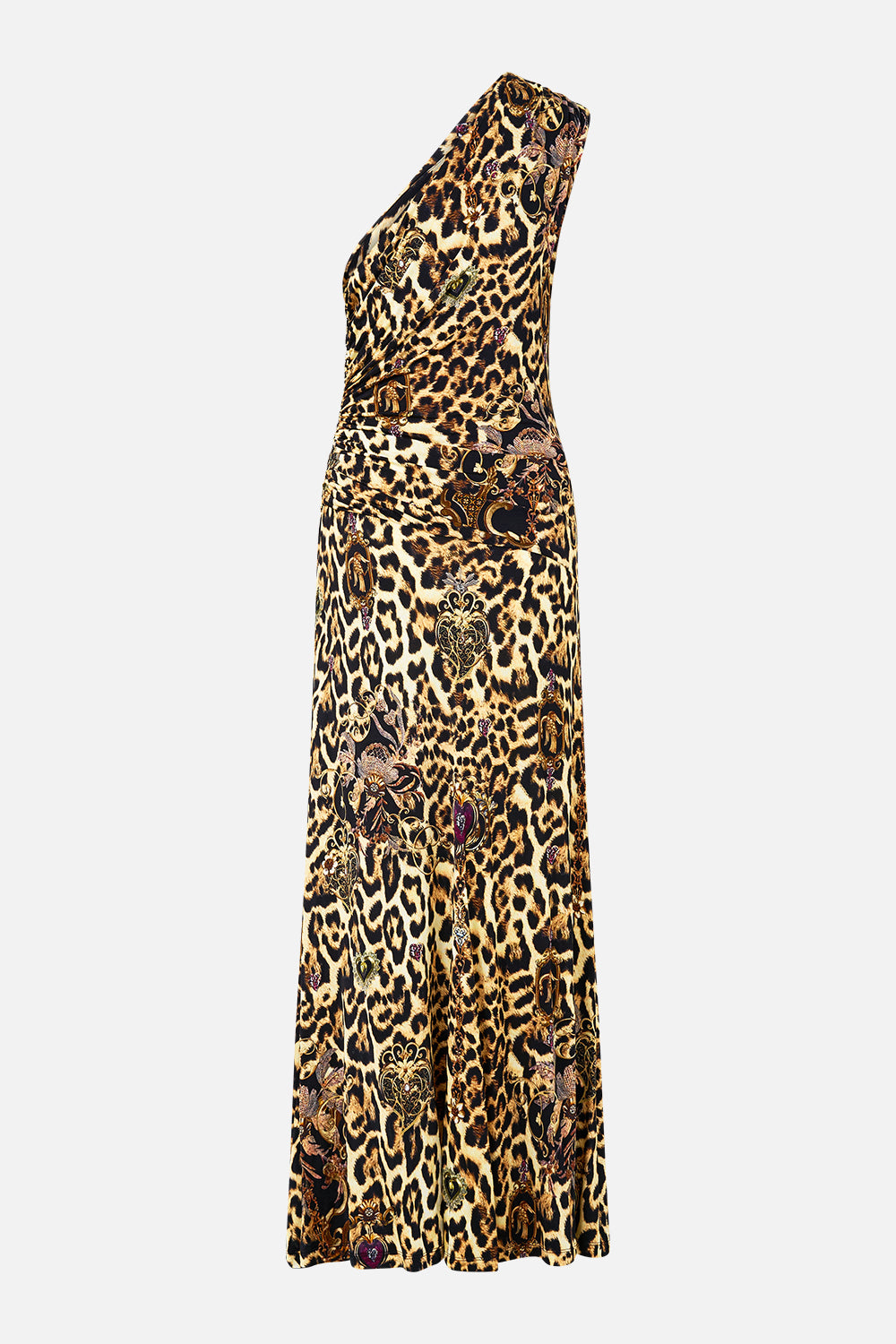 GATHERED JERSEY ONE SHOULDER DRESS SAINTS AND SISTERS