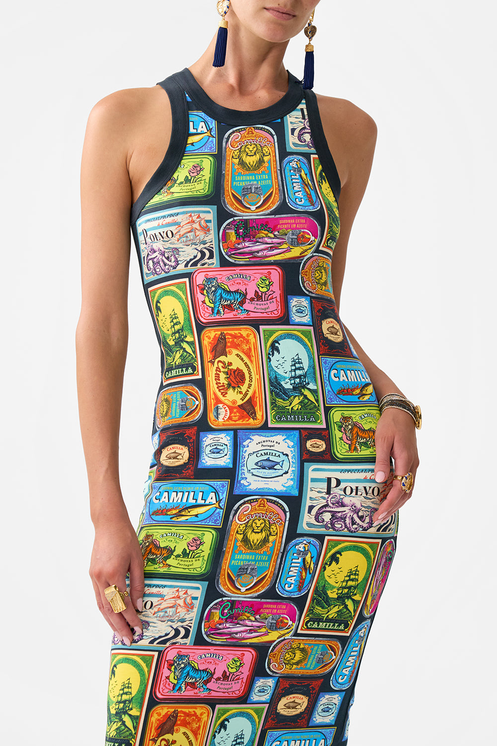 JERSEY TANK DRESS SAL DO MAR