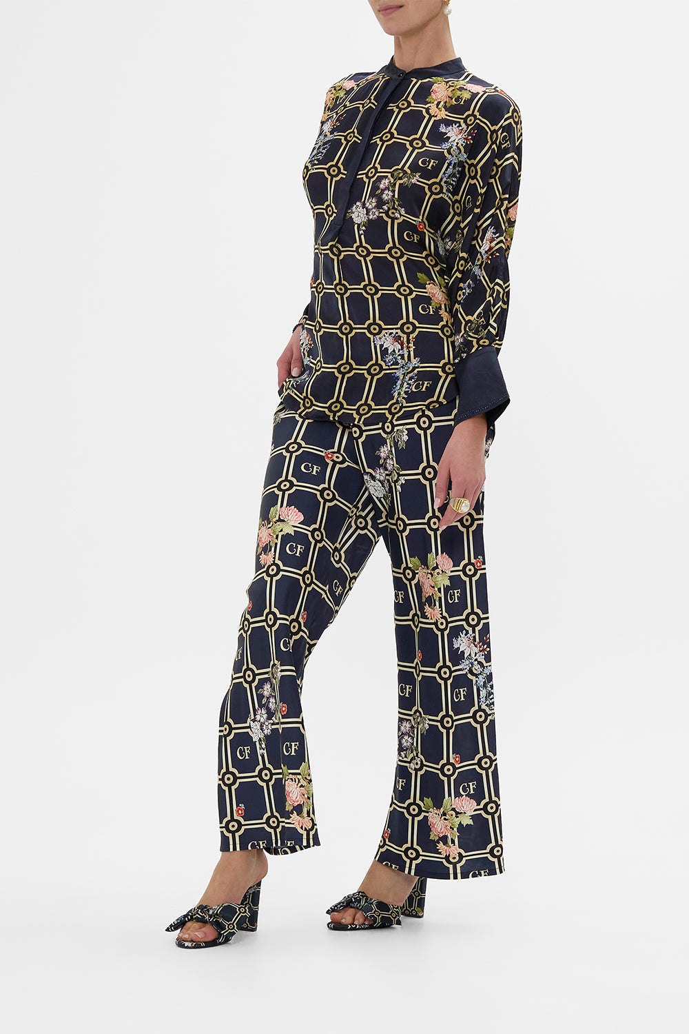 RELAXED PLACKET DETAIL SHIRT PALACIO POETRY