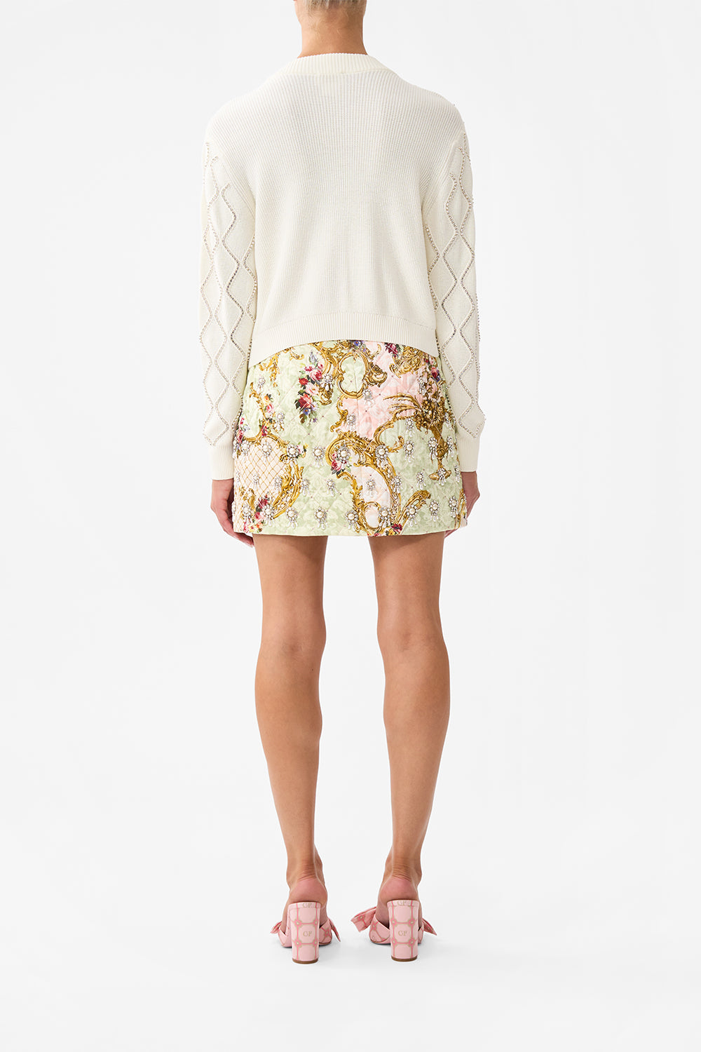 CROPPED KNIT CARDIGAN THE QUEENS QUARTERS