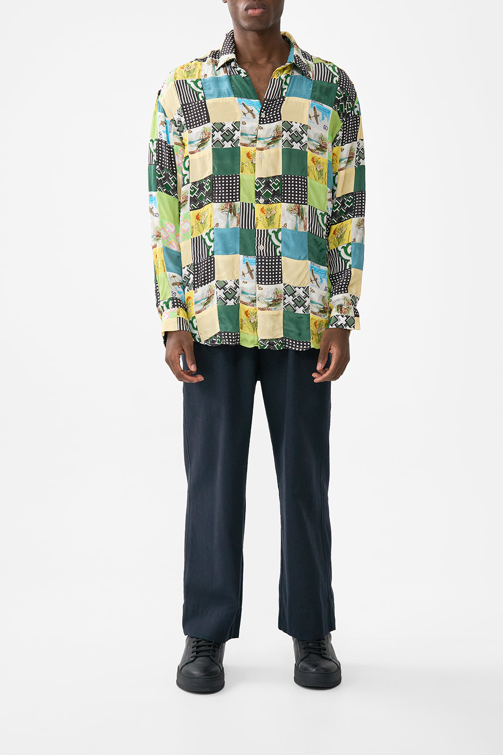 OVERSIZED PATCHWORK SHIRT MY PORTO PEN PAL