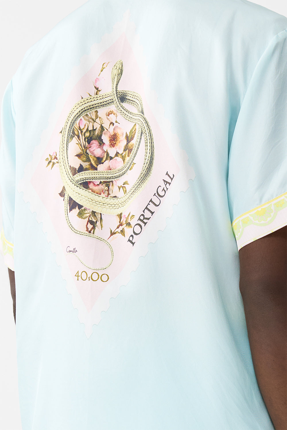 SHORT SLEEVE CABANA SHIRT WITH LOVE FROM LISBON