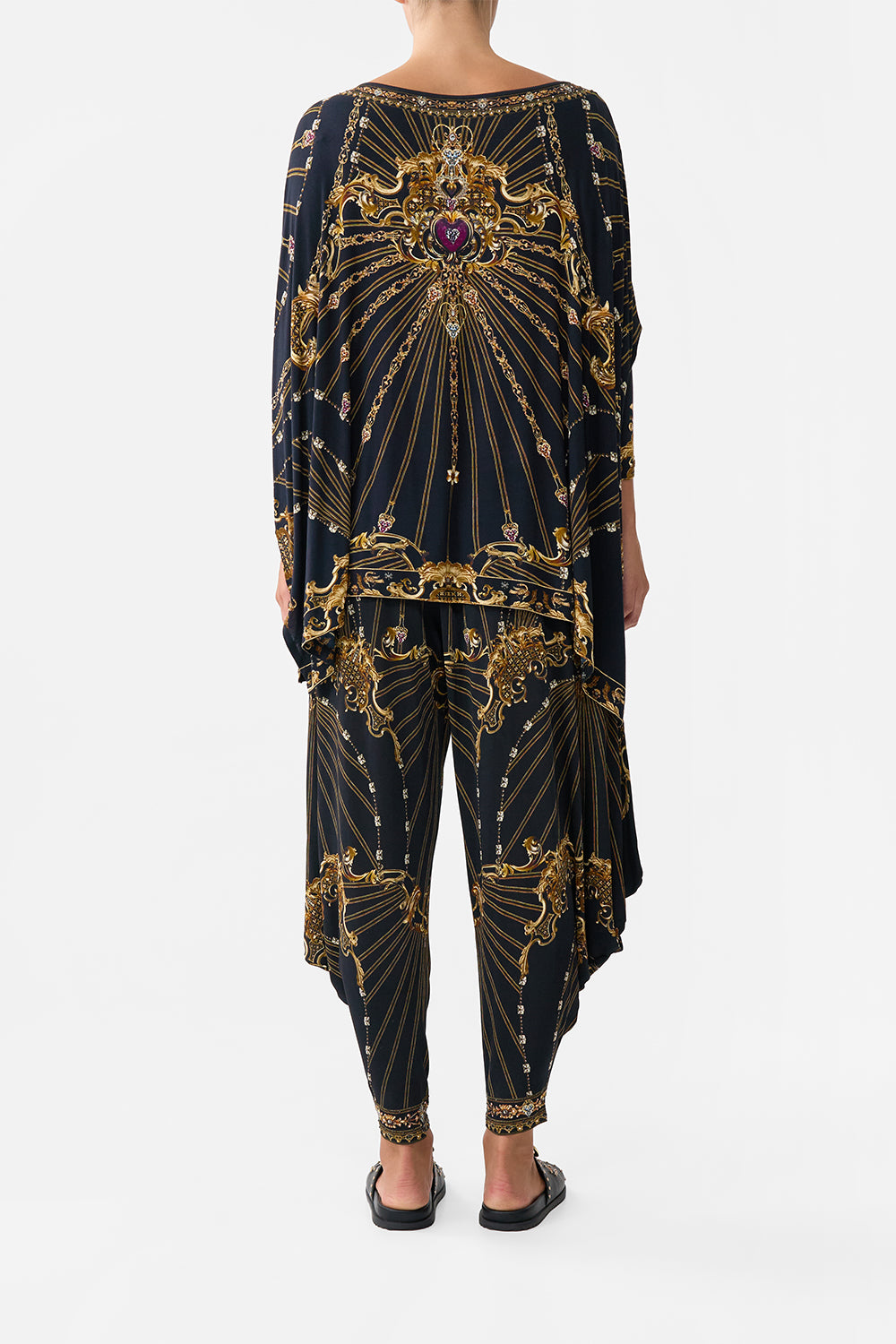 JERSEY DRAPE PANT WITH POCKET BAROQUE AROUND THE CLOCK