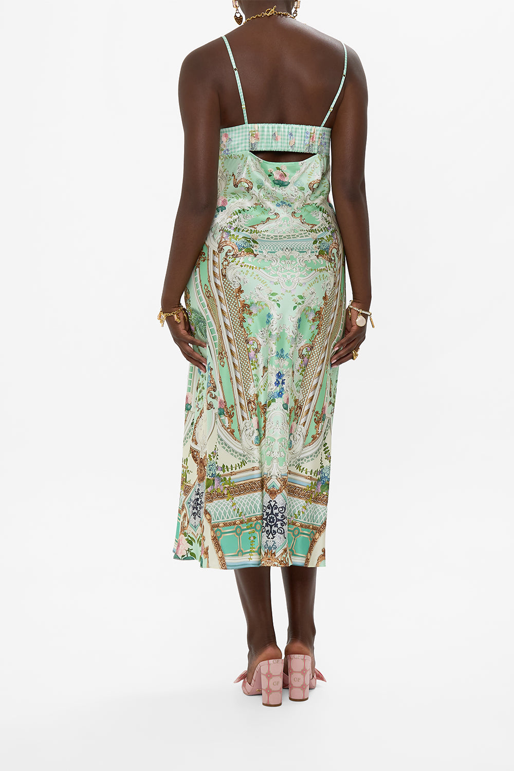 GATHERED BODICE BIAS DRESS PESTANA PANORAMA