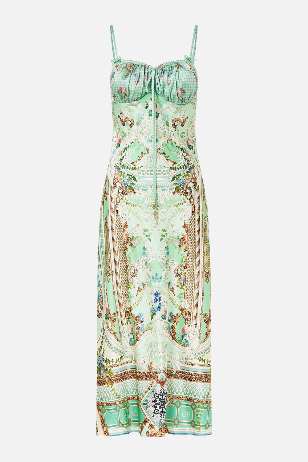 GATHERED BODICE BIAS DRESS PESTANA PANORAMA