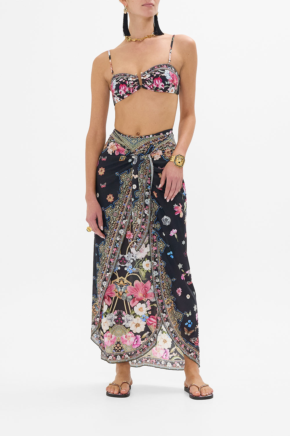 HIGH WAIST PANELLED PANT MIDNIGHT IN MONSERRATE