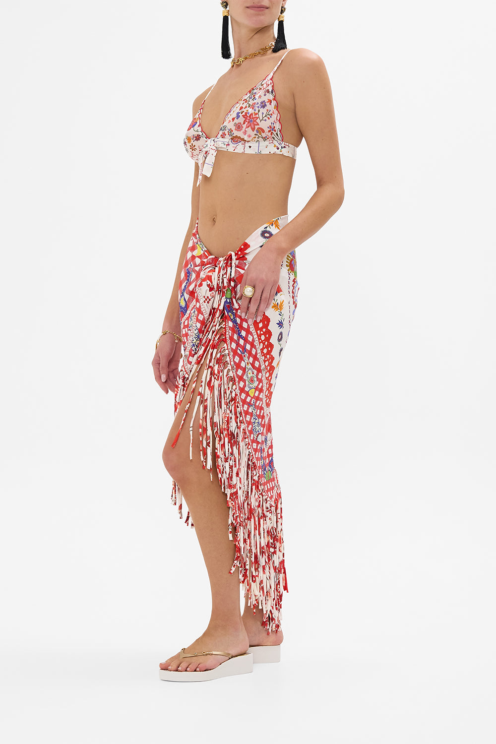 SCALLOPED EDGE BRA WITH BOW A KITSCH IN TIME