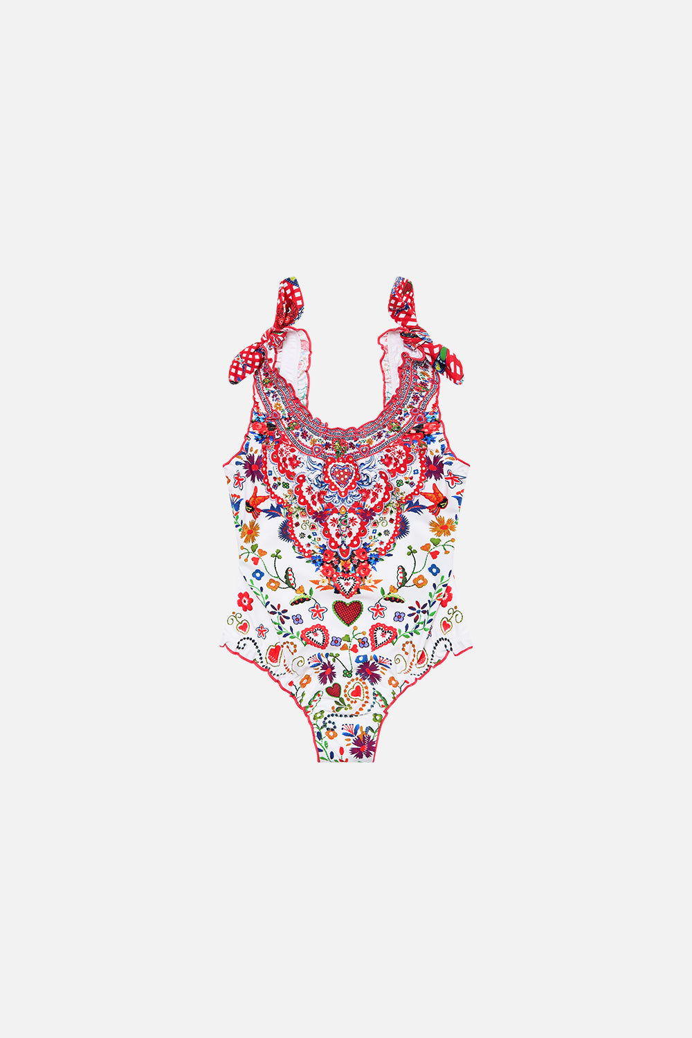 CAMILLA Kids Babylocked One Piece 12-14 in Faith, Luck & Justice print