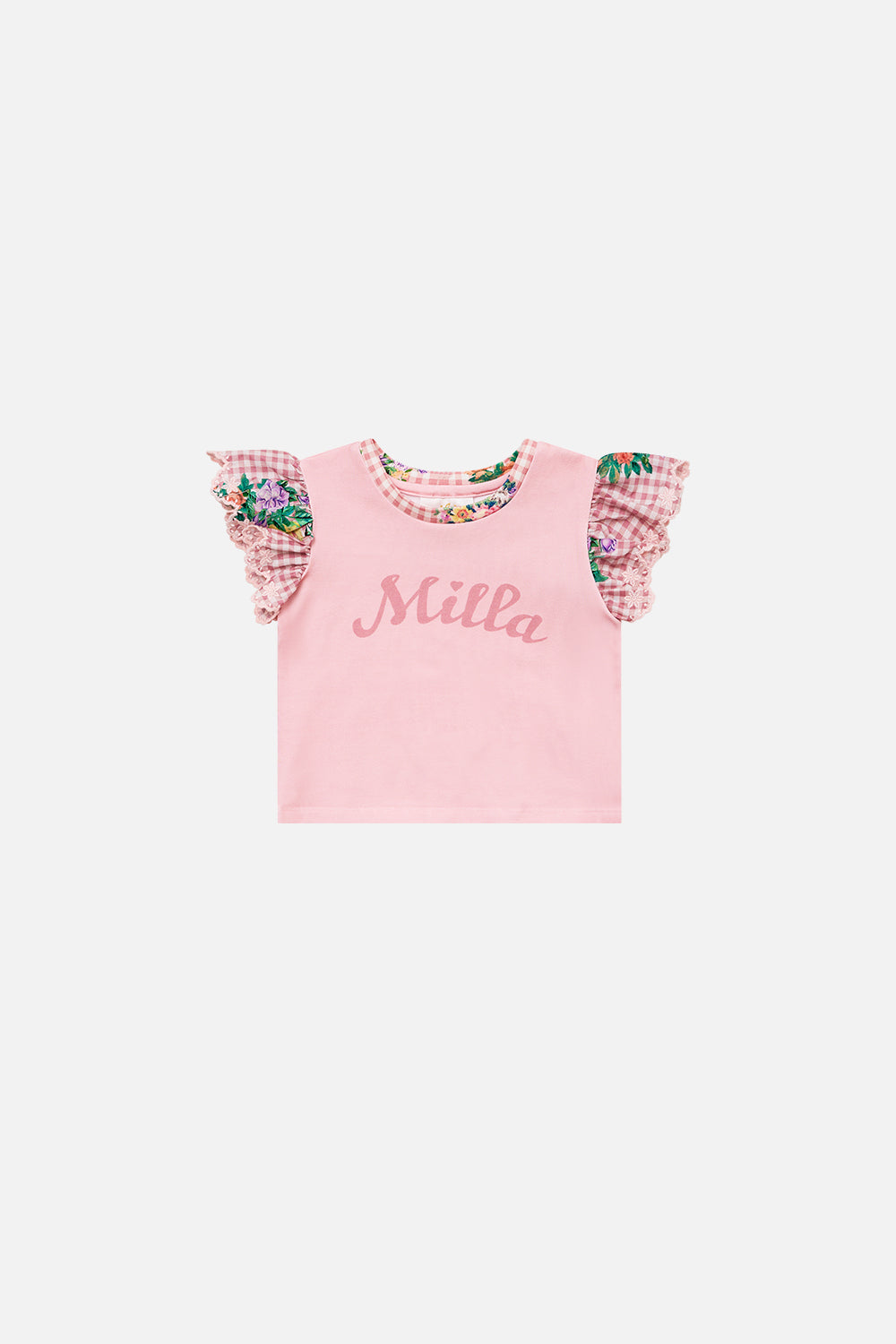 CAMILLA Babies Tee With Anglaise Sleeve in Lisbon Lullaby print