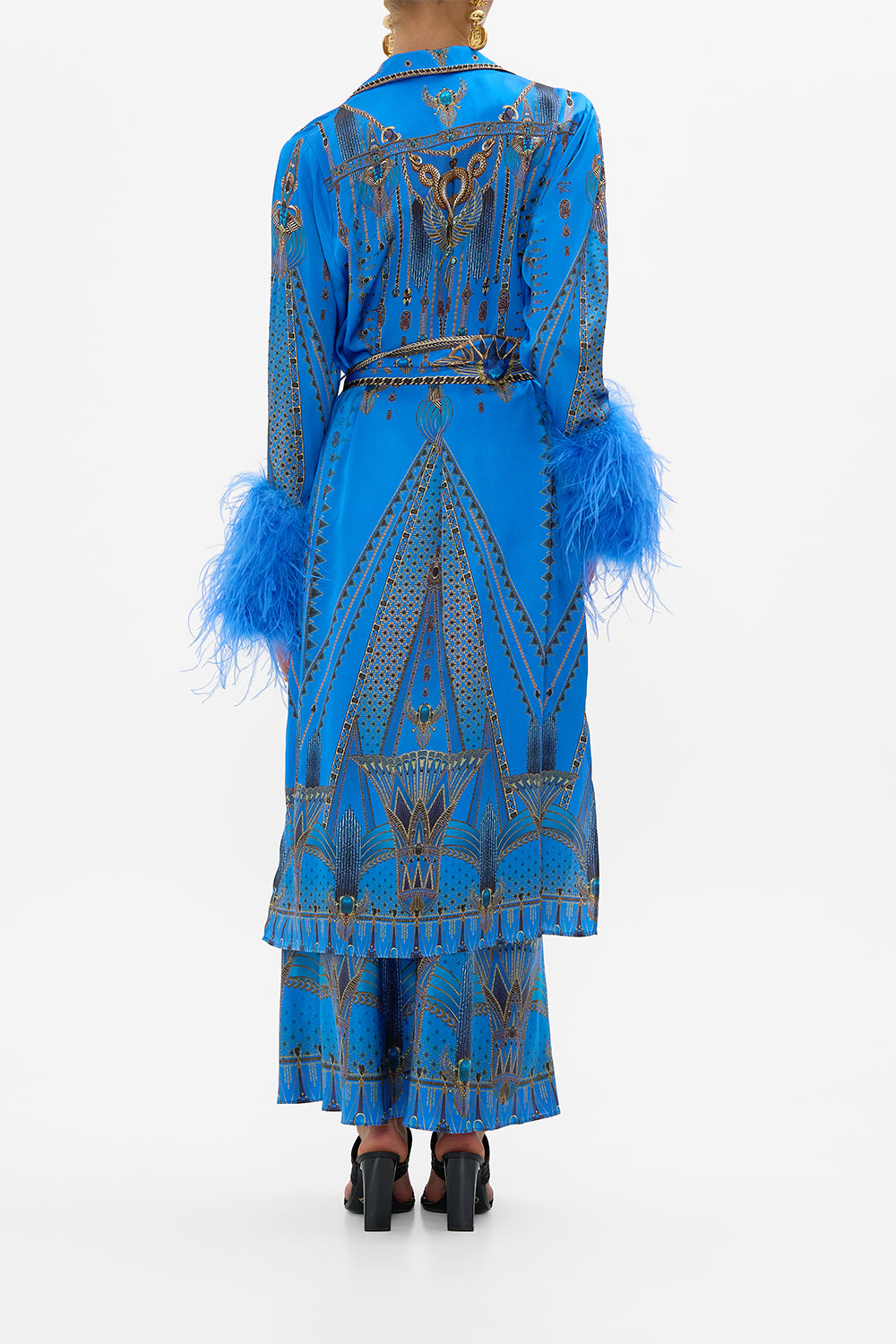 SPLIT CUFF SOFT COAT WITH FEATHERS ARCHIVAL REVIVAL