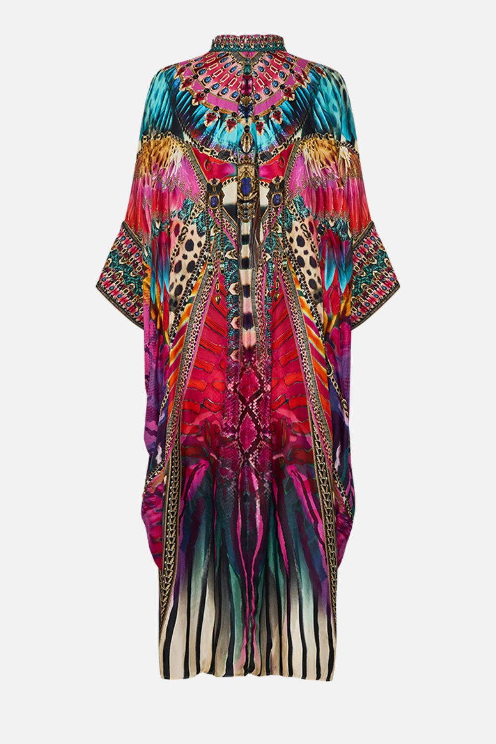 CAMILLA Batwing Kaftan in Sahara Supernatural Print.