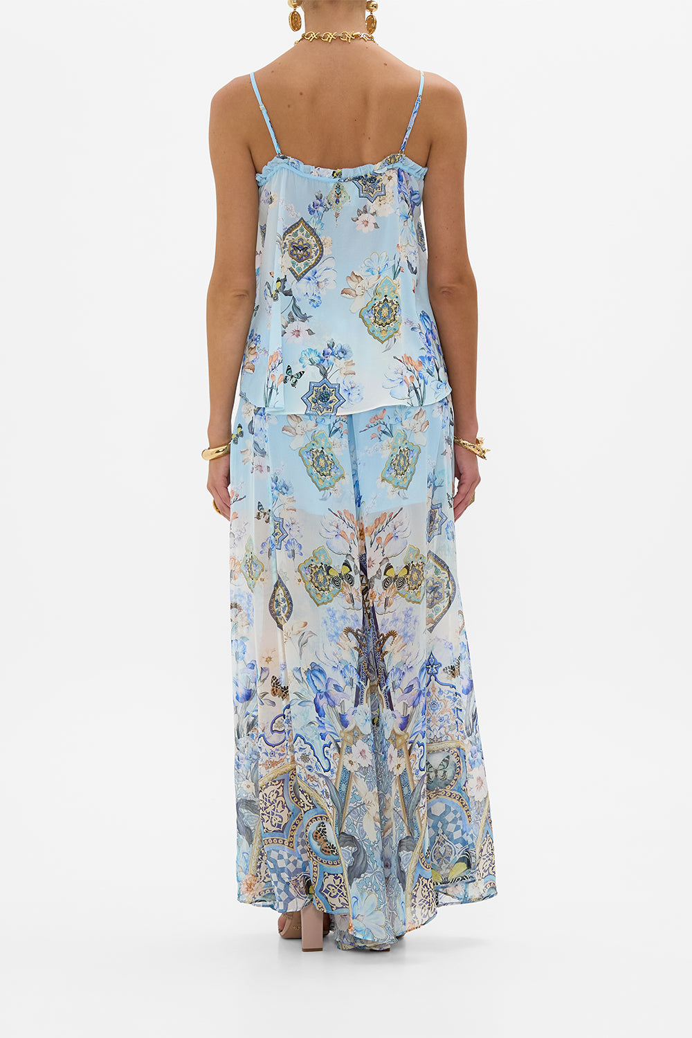 GATHERED CAMI WITH ADJUSTABLE STRAPS AL MANIAL PALACE MEMOIRS