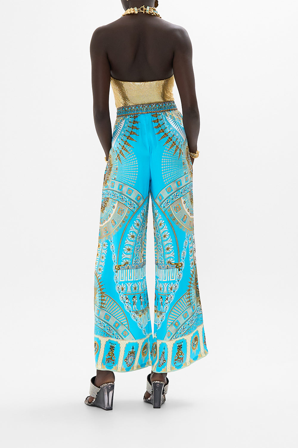 CAMILLA Lounge Pant in Temple of Light Print.