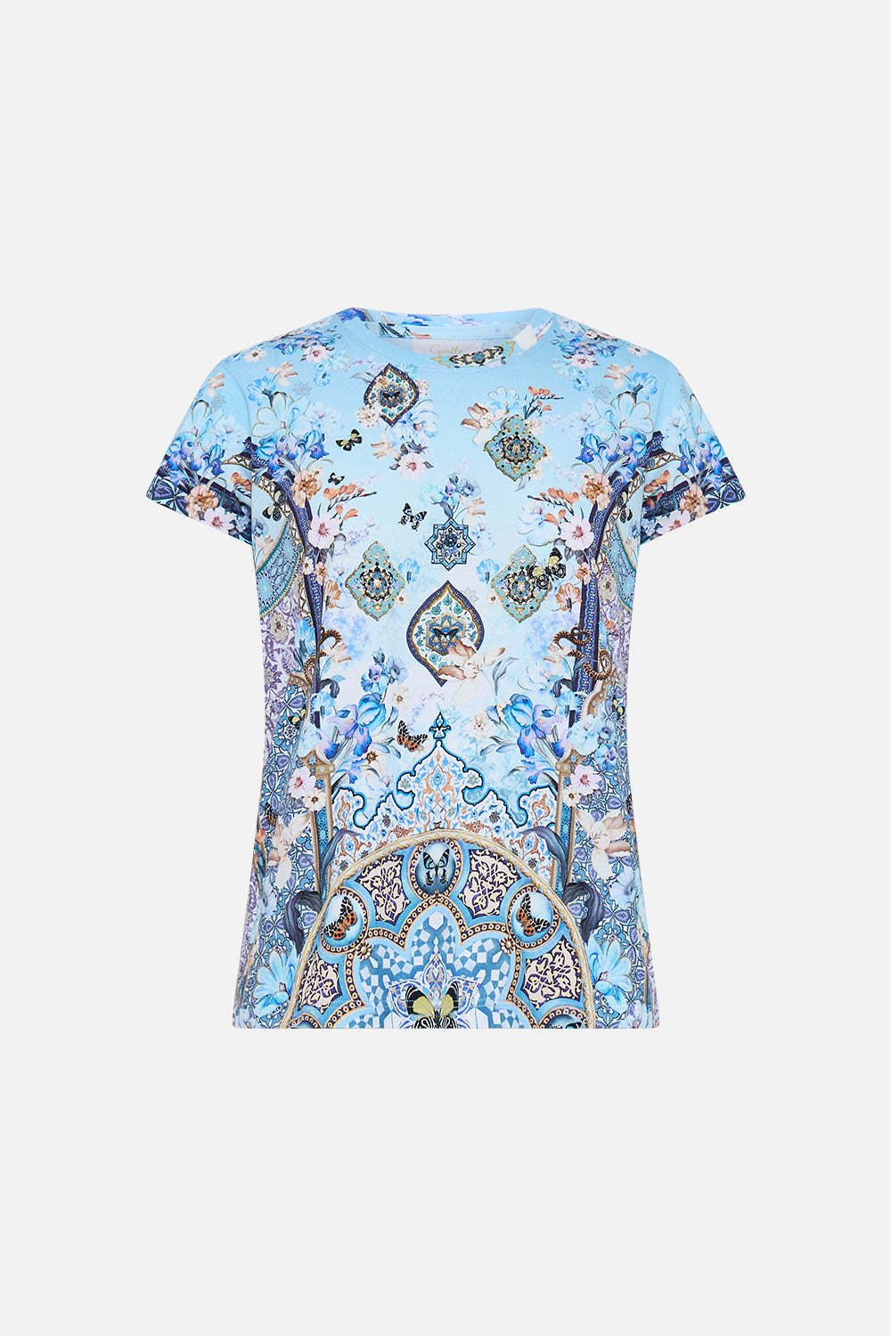 SLIM FIT ROUND NECK T-SHIRT - MULTI AL MANIAL PALACE MEMOIRS