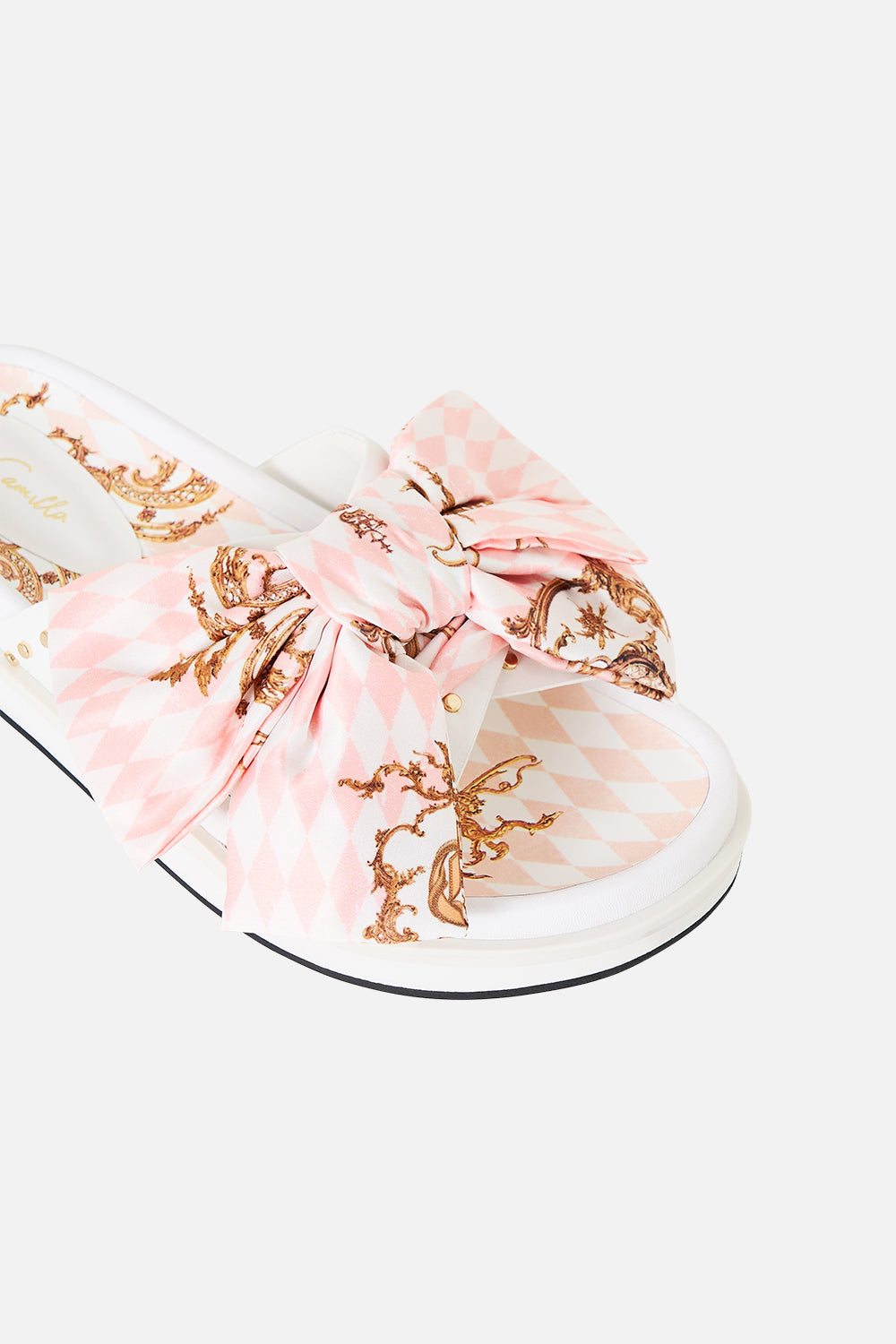 ROSA BOW SLIDE THE QUEENS QUARTERS