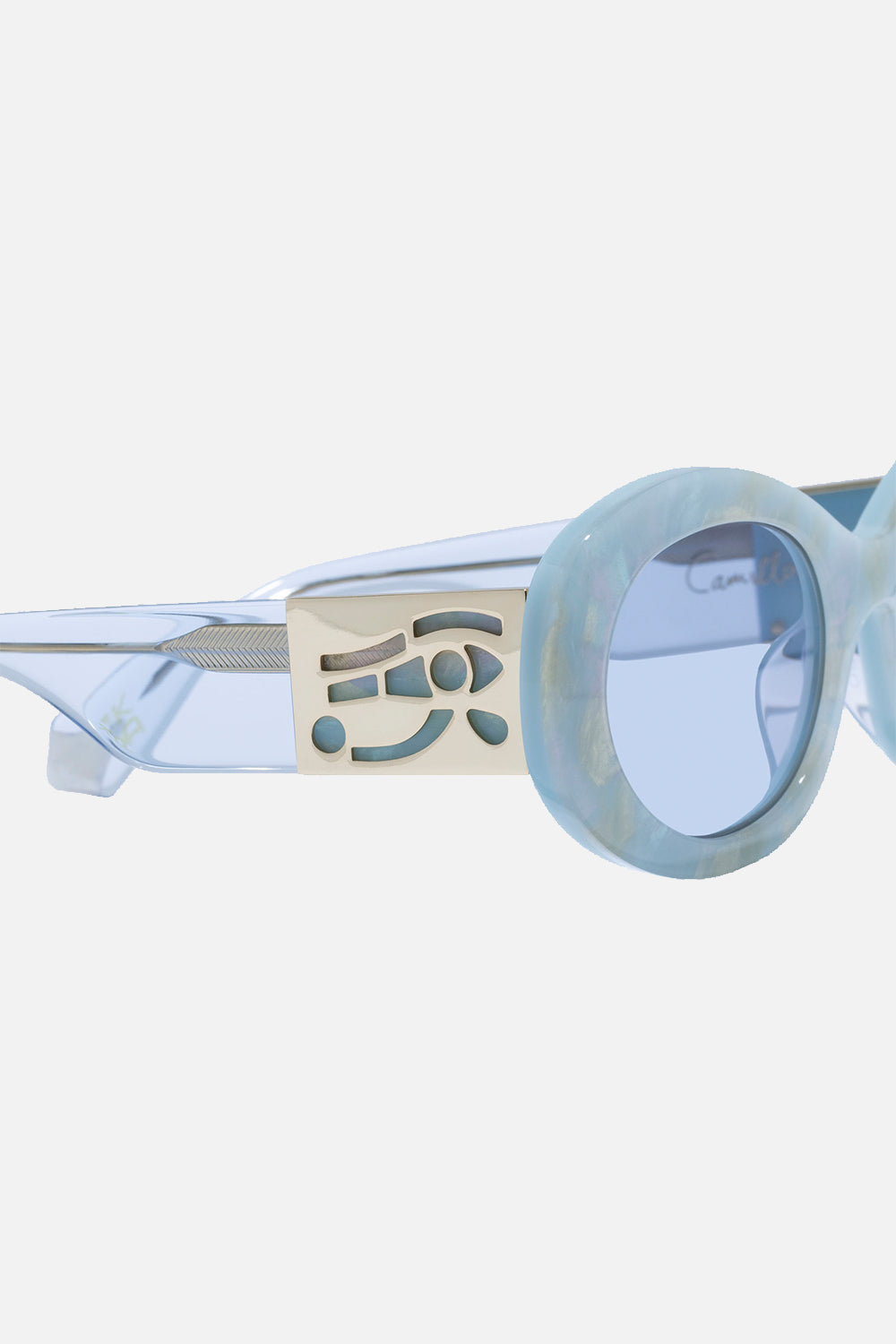 CAMILLA Sunglasses in Sandstorm print.