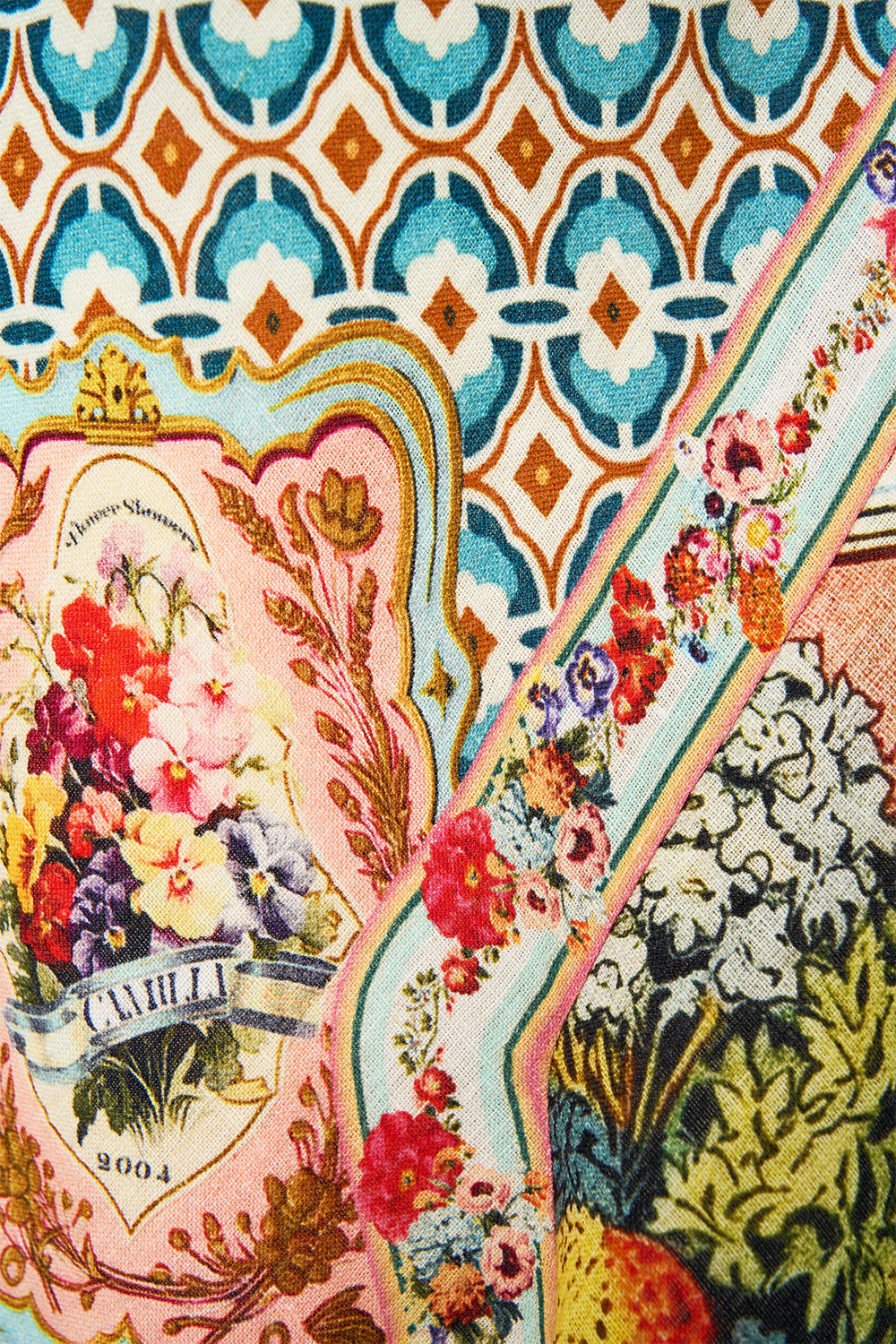 The CAMILLA Mermaid Maxi Skirt in our Soap Opera print.