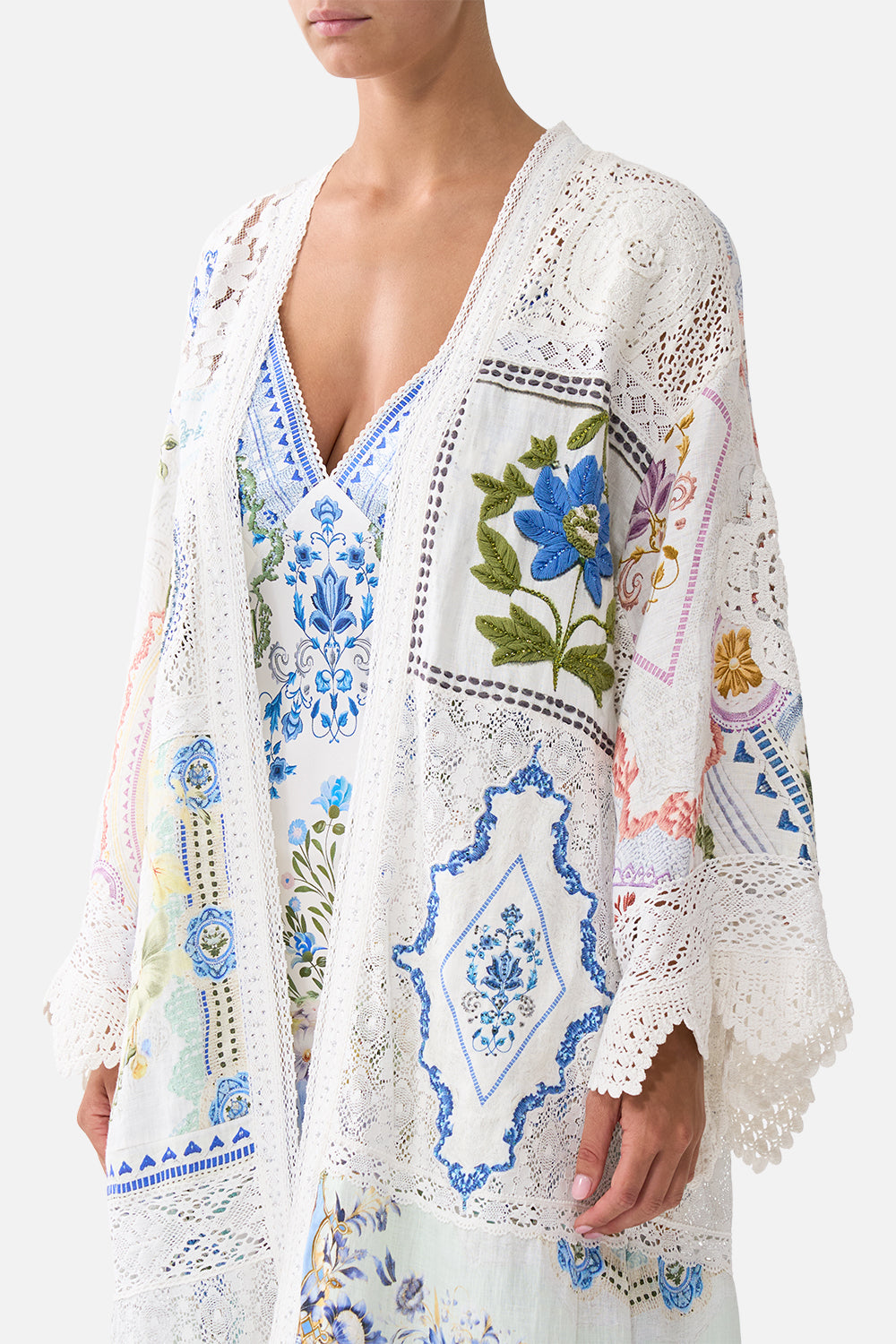 FLARE SLEEVE LONG ROBE MY HOMESPUN HEART