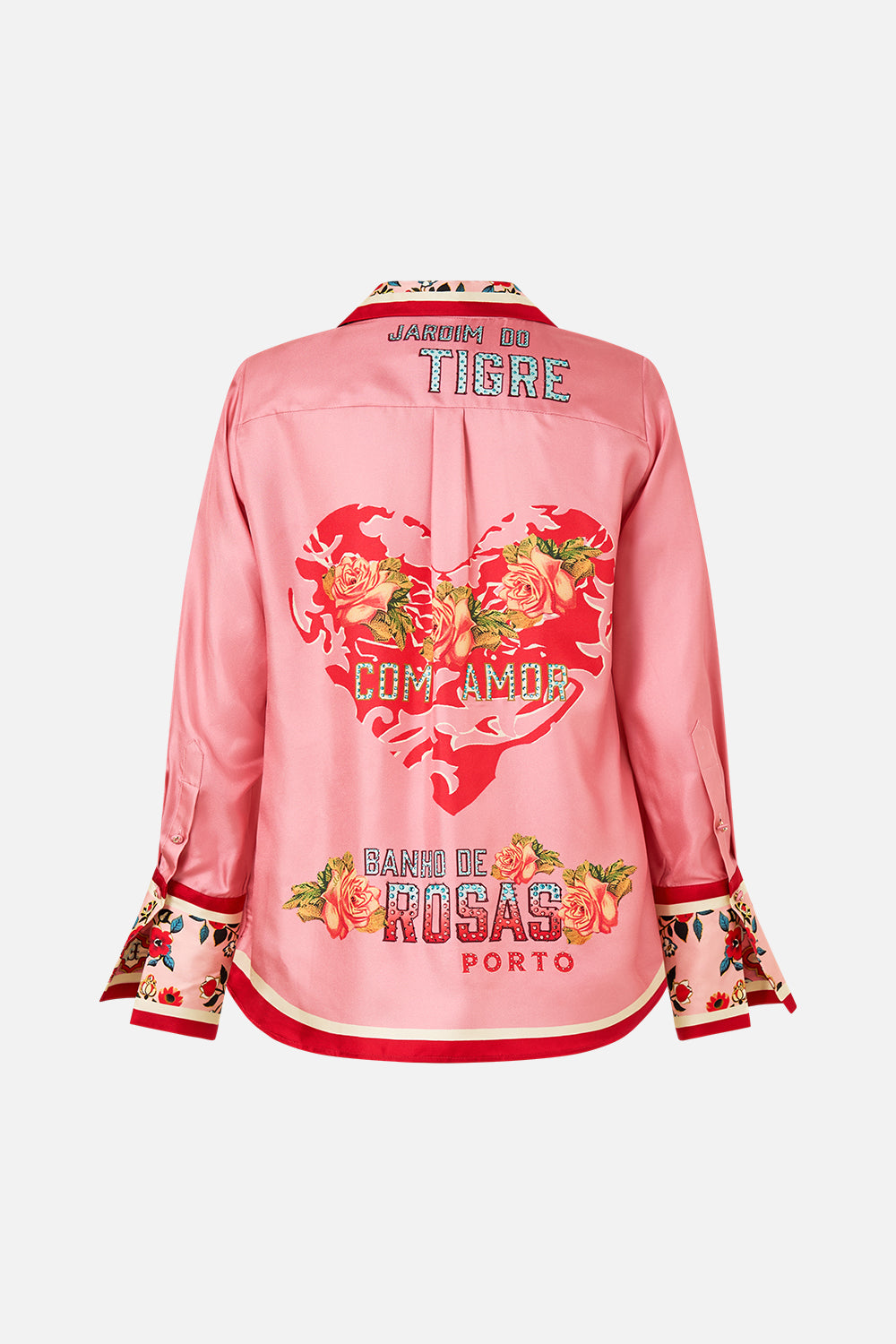 The CAMILLA Pyjama Shirt in our Pink Porto print.