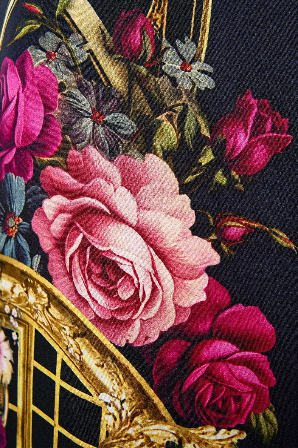 The CAMILLA Minimal Wide Leg Pant in our Ornate On A Plate print.