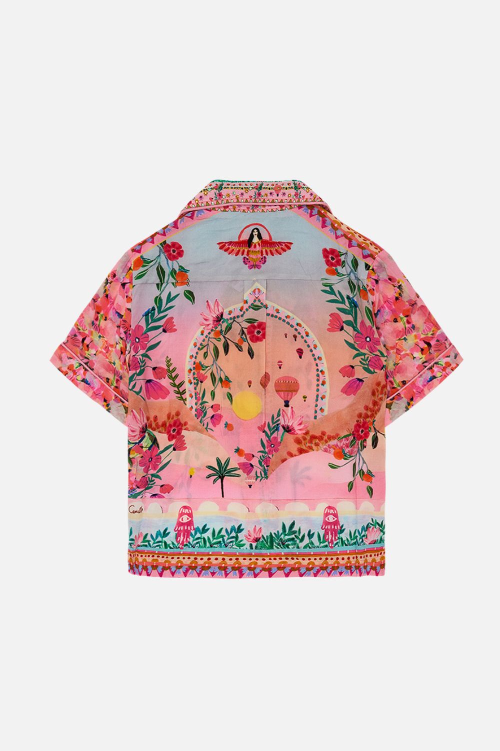 Milla By CAMILLA Kids Short Sleeve Shirt 12-14 in Sister Sunset print.