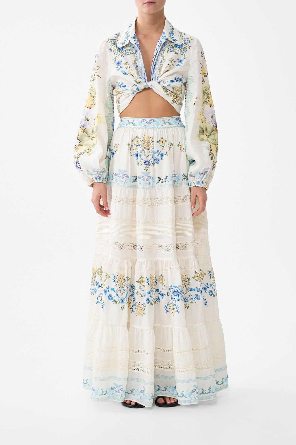 TIERED MAXI SKIRT MY HOMESPUN HEART