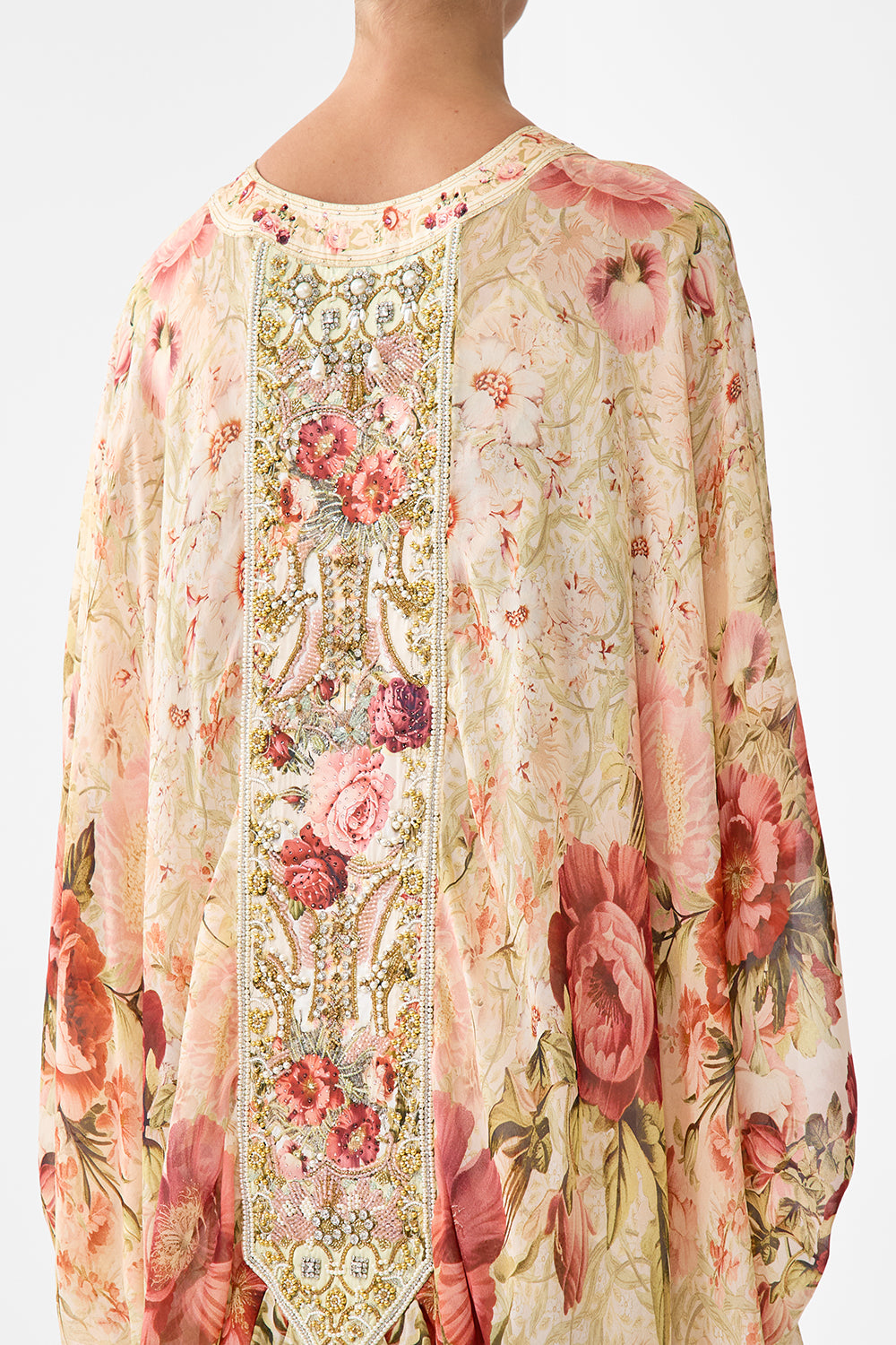 The CAMILLA Layer With Centre Back Panel in our Meet Me At The Majestic print.