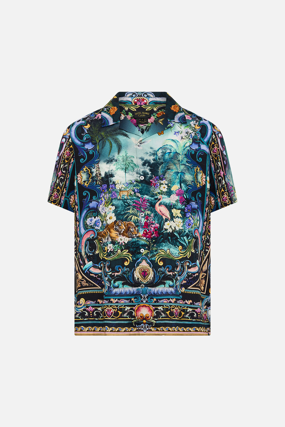 The CAMILLA Short Sleeve Camp Collared Shirt in our Basked In Baroque print.