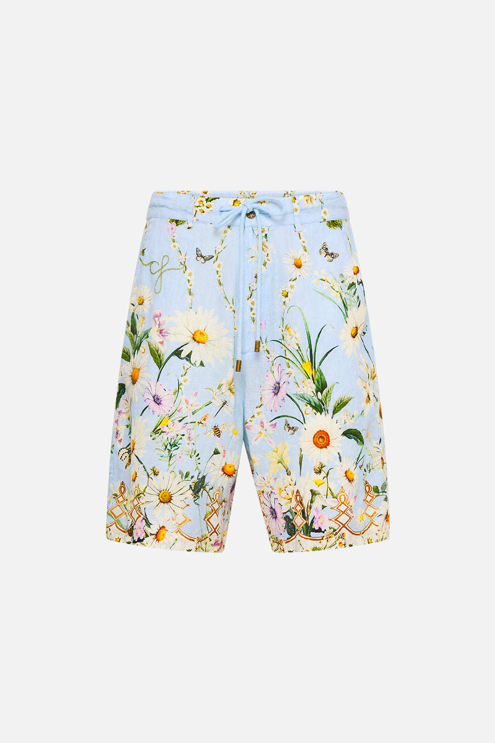 The CAMILLA Long Walk Short With Elastic Back in our Floral Freefall print.