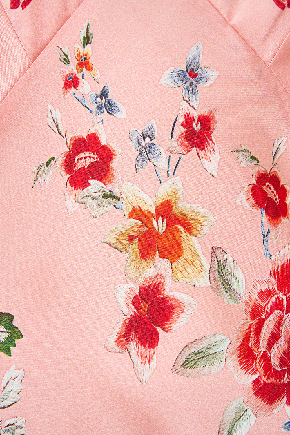 The CAMILLA V Neck Bias Slip Dress With Fringing in our Majestic Milla print.