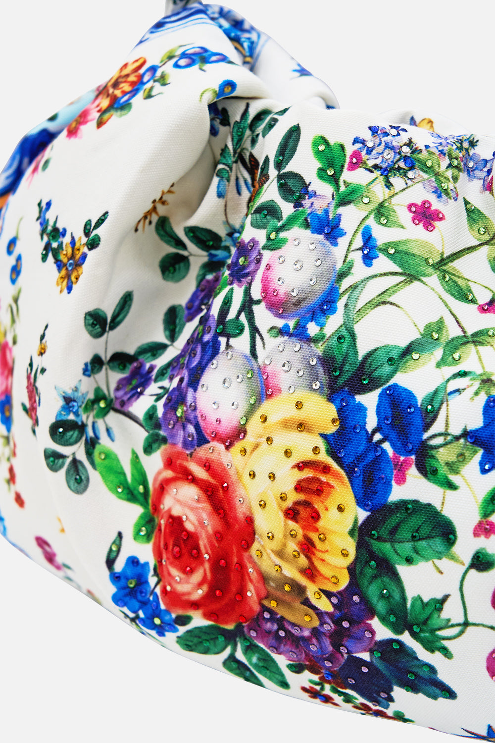 The CAMILLA Oversized Clutch With Chain in our Tiles Darls print.