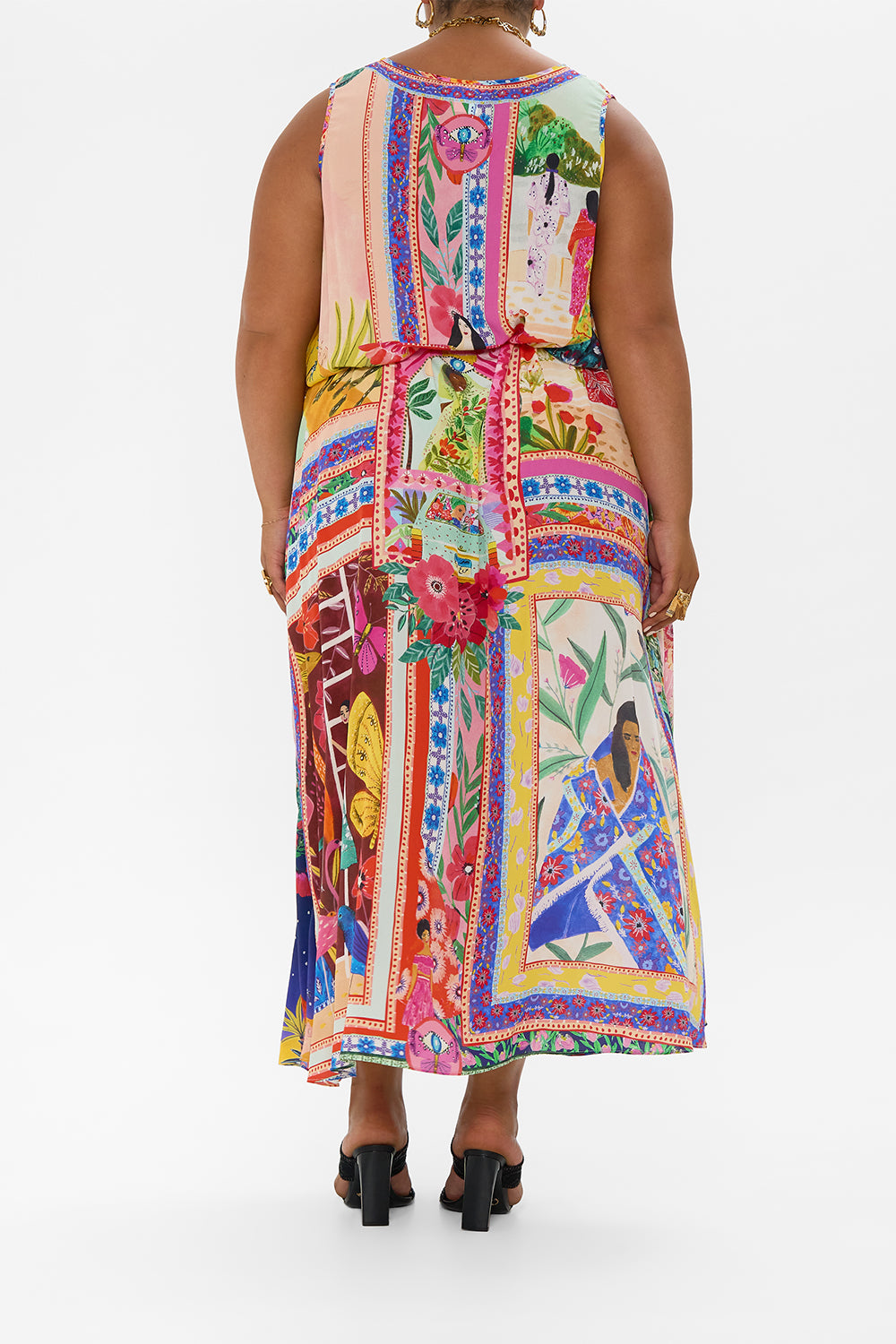 h1 back b1 V NECK RACERBACK DRESS ROEQIYAS REALM hello oversized regular kids-waistcoats