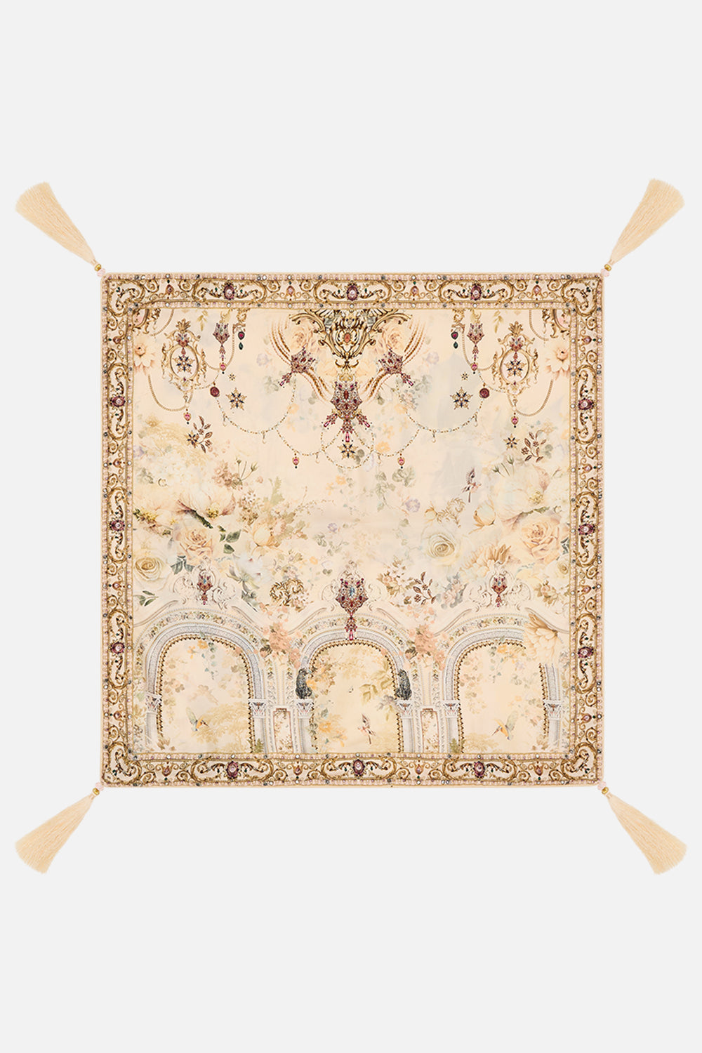 VILLA CAMILLA XXC large square cushion in Adorned in Antiquity print.