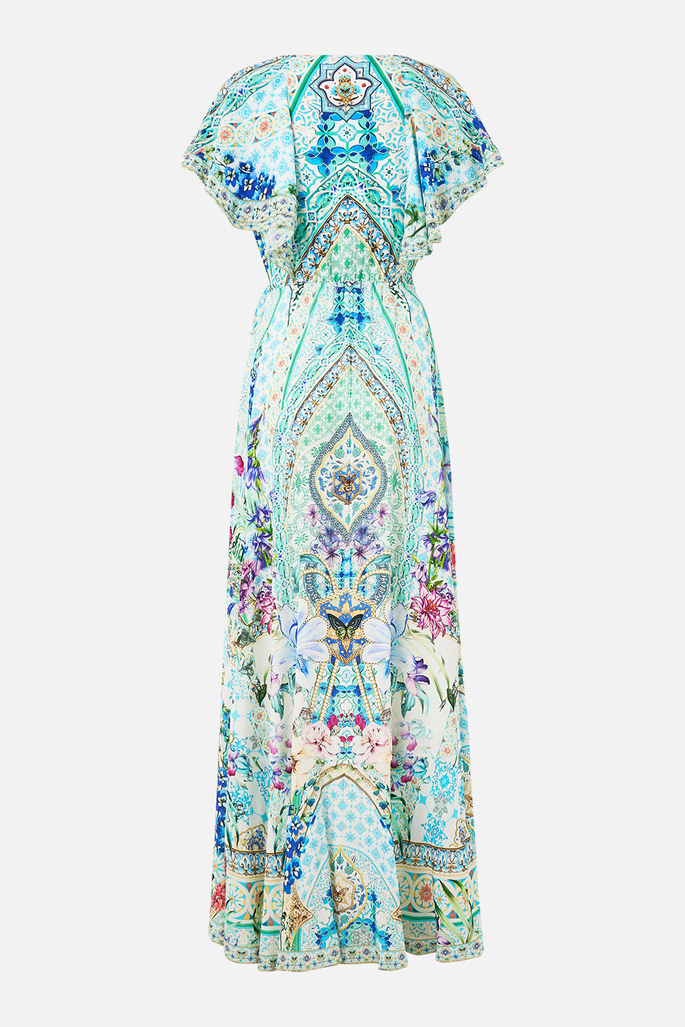 FRILL SLEEVE LONG DRESS SUNRISE IN SINTRA