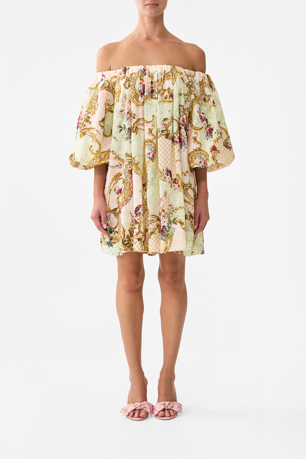 OFF SHOULDER PUFF DRESS THE QUEENS QUARTERS