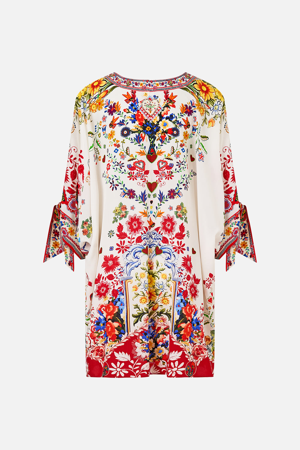 TIE SLEEVE SHORT V NECK KAFTAN FAITH, LUCK & JUSTICE