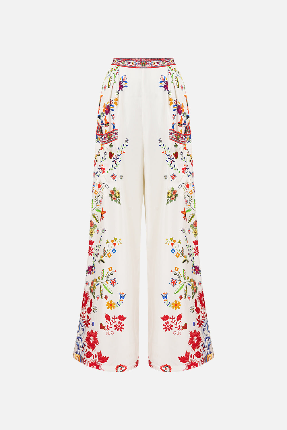 WIDE LEG TROUSER WITH FRONT POCKETS FAITH, LUCK & JUSTICE