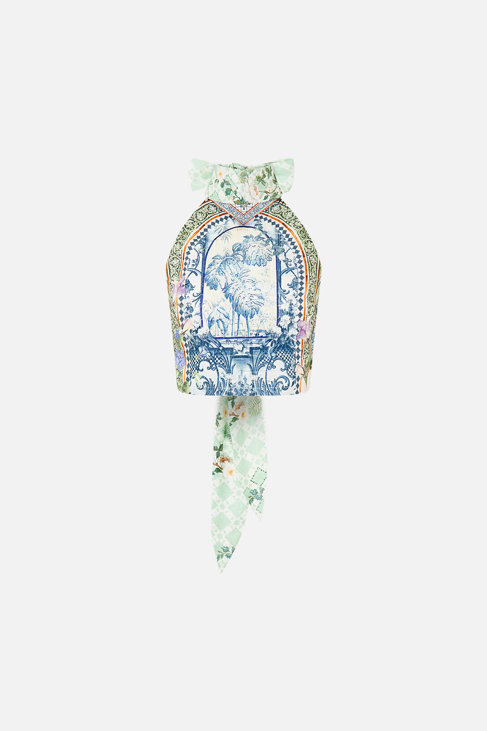 HALTER TIE BACK TOP JARDIM PARTY